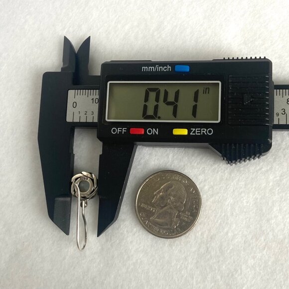 Sterling Silver 925 Round Floral Moonstone Drop Dangle Earrings - Picture 15 of 16